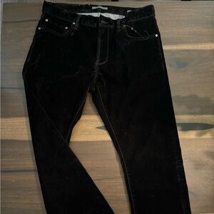 John Varvatos black velvet jeans
